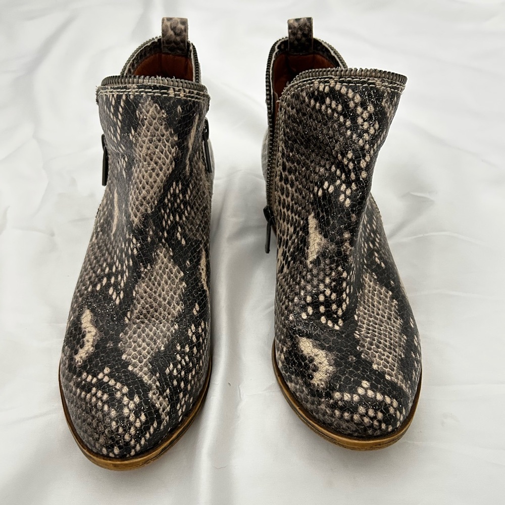 Snakeskin Ankle Boots